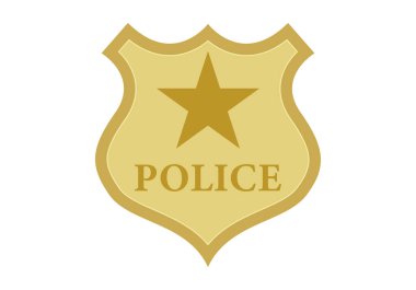 Yıldızlı altın polis rozeti