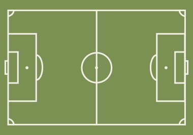 Koyu yeşil futbol sahası arka planı