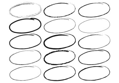 Siyah vuruş çemberinde altı çizili simge sayfası