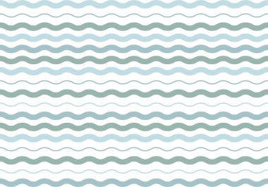 Mavi dalgalı çizgiler arka plan denizi temsil ediyor