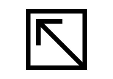 Küçültmek için oklu siyah kare simgesi