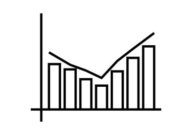 Şirket grafiğinin siyah simgesi