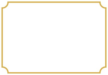 Beyaz arkaplanda altın kıvrımlı köşeli çerçeve