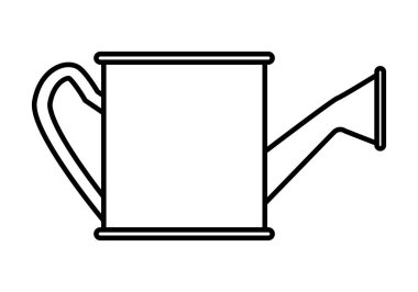 Siyah sulama kutusu simgesi beyaz arkaplanda