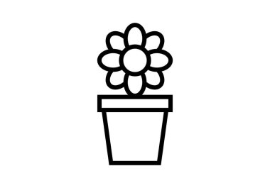 Siyah çiçek ikonlu tencere.