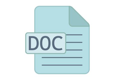 DOC metin dosyası mavi simgesi