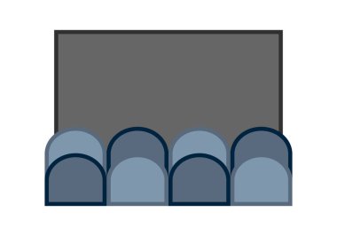 koltuklu sinema ekranı