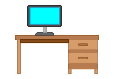 Bilgisayar ekranı ile çalışma tablosu