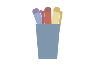 Mor, kırmızı ve sarı kalemli cam.