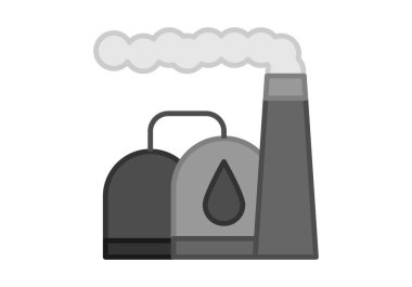 Endüstriyel gri doğal gaz işleme ve depolama tesisi