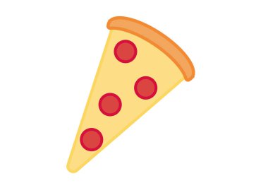 Domates ve peynirli bir dilim pizza.