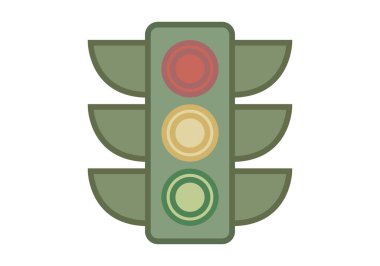 Otobanda yeşil trafik ışığı