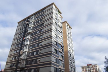 Burgos, İspanya 'da yüksek katlı apartman bloğu