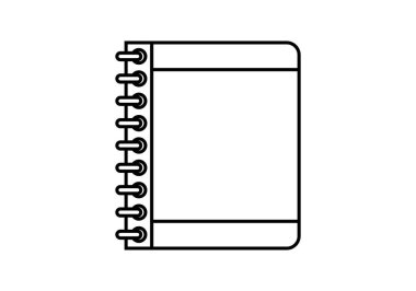 Yüzük klasörünün veya günlüğün siyah simgesi