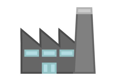 Sanayi deposu olan gri fabrika