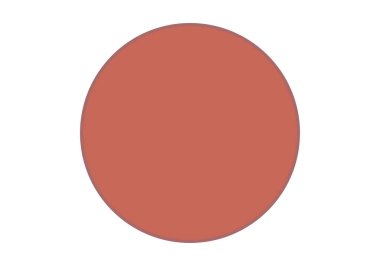 Koyu kırmızı çerçeveli kırmızı daire