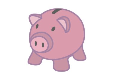 Tasarruf için pembe kumbara