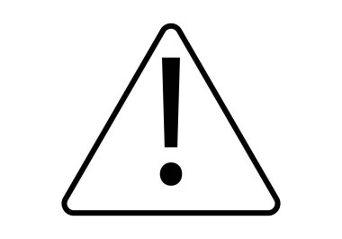 Siyah uyarı simgesi