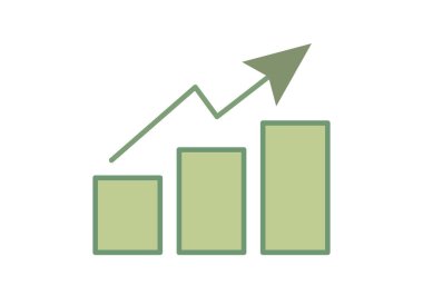 Okla büyüyen yeşil grafik