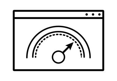 Siyah web sayfası performans simgesi
