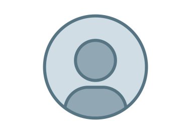 Mavi ile kullanıcı profili veya avatar