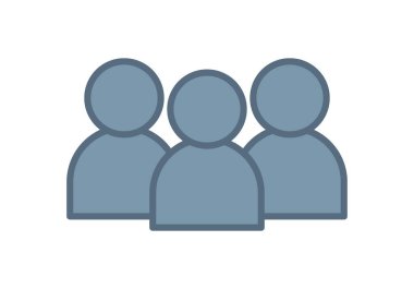 Mavi kullanıcı avatarları grubu