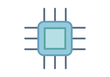 Mavi işlemci çipi veya işlemci