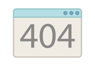 404 hatalı web sayfasının mavi penceresi