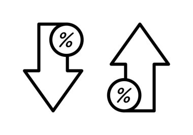 İndirim için siyah simge azalt ve oku artır