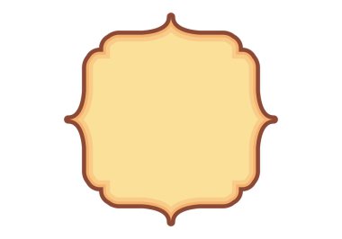 Boş zarif sonbahar renkli kıvrımlı poster