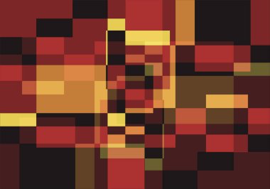 Kırmızı, mor ve beyaz karelerin ve dikdörtgenlerin soyut arkaplanı