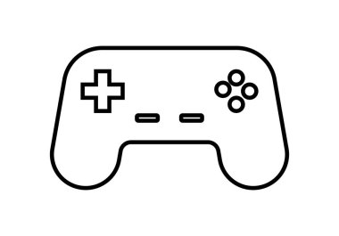 Bir video oyunu konsolunun siyah simgesi ya da denetimi