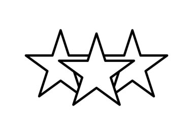 En iyinin siyah üç yıldız simgesi