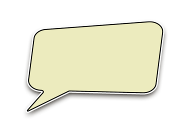 Siyah vuruşlu sarı balon etiketi