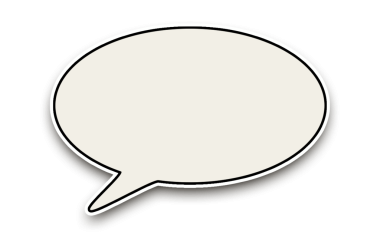 Siyah beyaz konuşma balonu çıkartması