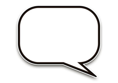 Siyah beyaz konuşma balonu çıkartması