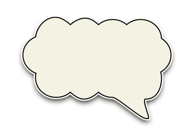 Çıkartma olarak beyaz konuşma balonu