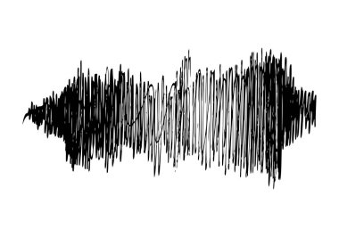 Siyah kalemle çizilmiş siyah karalama