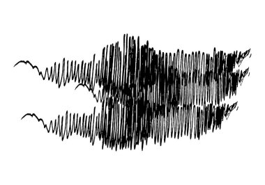 Beyaz arka planda siyah boya lekesi