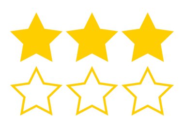 Vuruşlu sarı yıldız simgesi sayfası