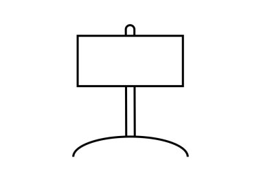 Çubuklu siyah işaret simgesi