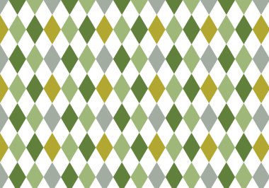 Sonbahar yeşili, gri ve kahverengi elmas desenli arka plan