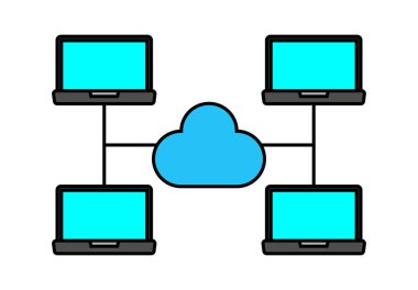 Buluta bağlı dizüstü bilgisayarlar veya bilgisayarlar