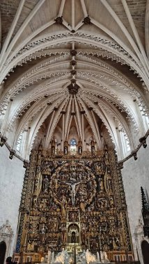 Interior of the Carthusian monastery of Miraflores, Burgos, Spain clipart