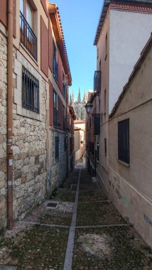 İspanya 'nın Burgos şehrinde güneşli bir günde