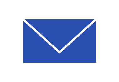 Mavi harf simgesi veya kurye yazışmaları zarfı