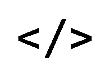 Slash ile siyah daha büyük veya daha az simge