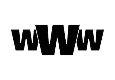 Siyah internet sayfası için üç W