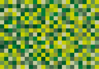 Farklı gölgelerin yeşil ızgara veya pikselli arkaplanı