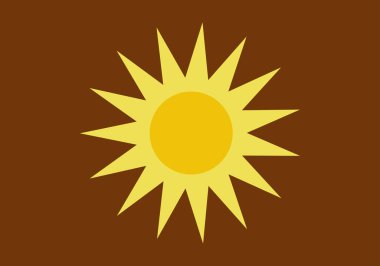 Koyu turuncu arka planda güneş ışığı